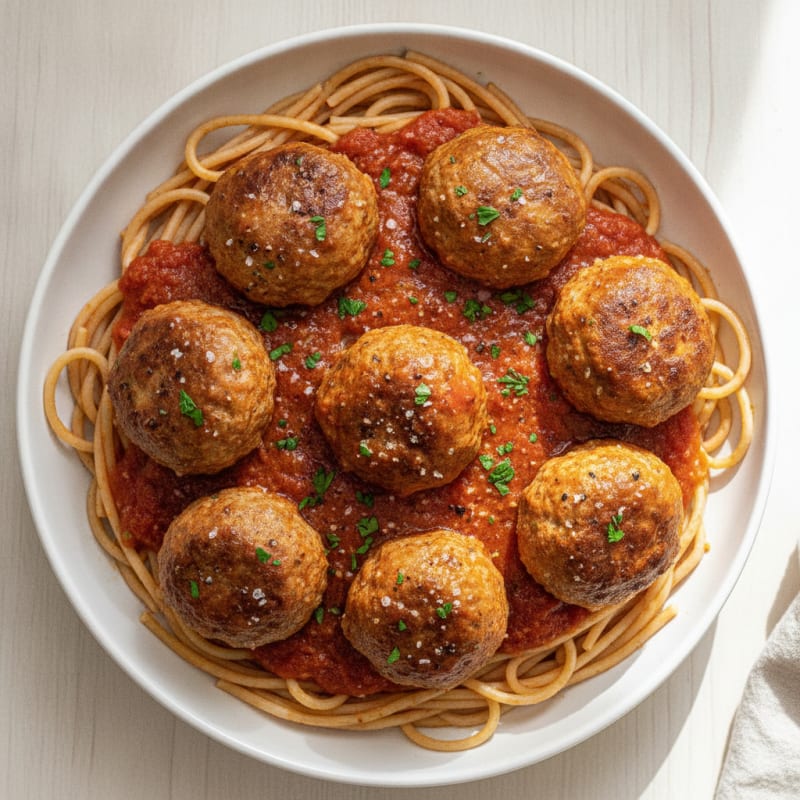 Classic Spaghetti with Savory Meatballs