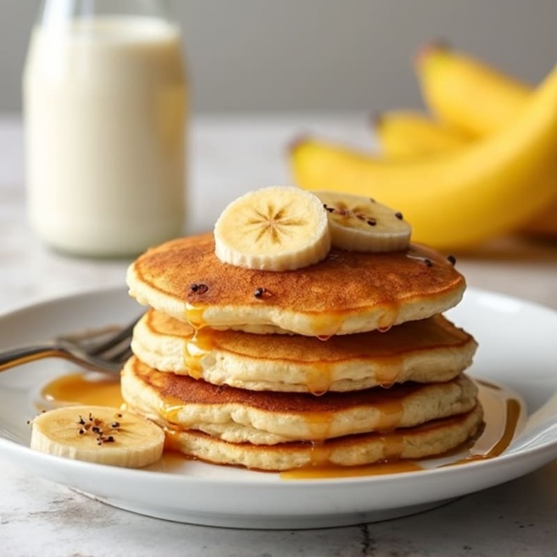 Protein-Packed Fluffy Banana Pancakes