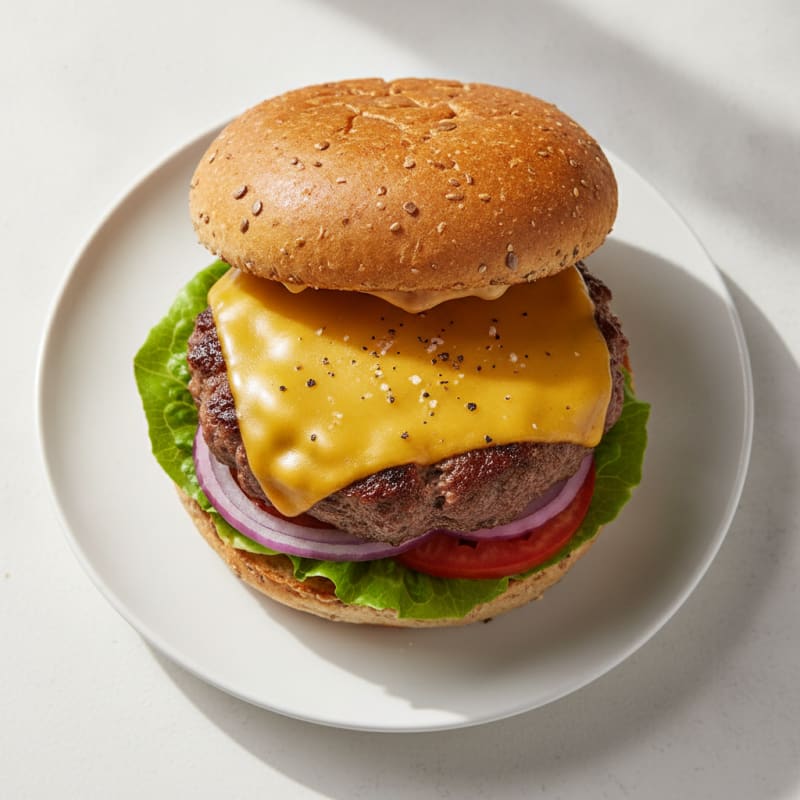 Classic Beef Burger with Cheddar