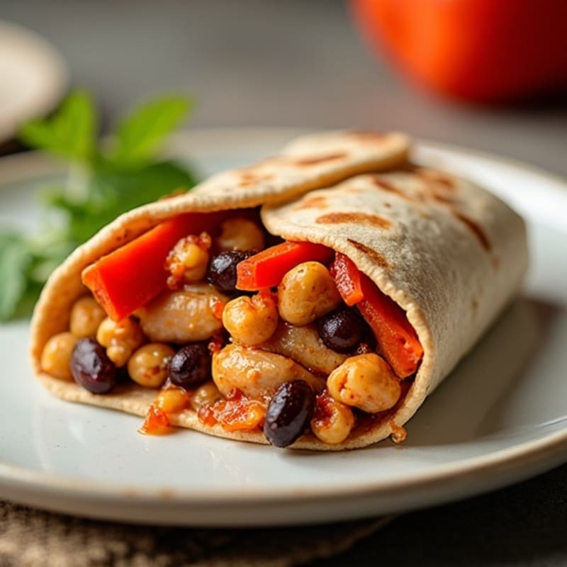 Lean Chipotle Chicken and Black Bean Tortilla Bake