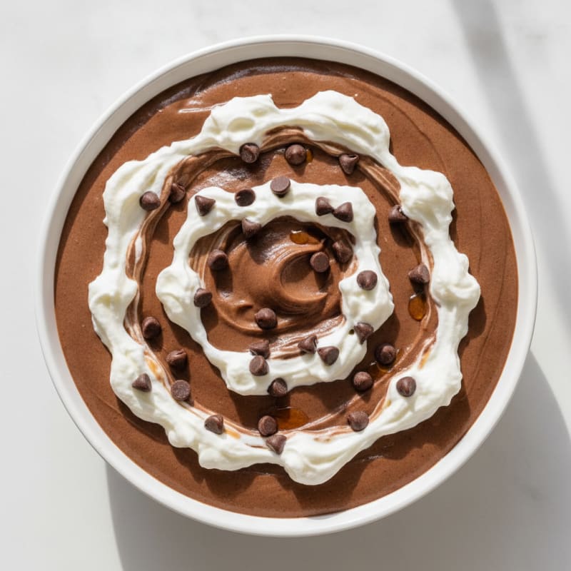 Silky Chocolate Protein Mousse with Greek Yogurt