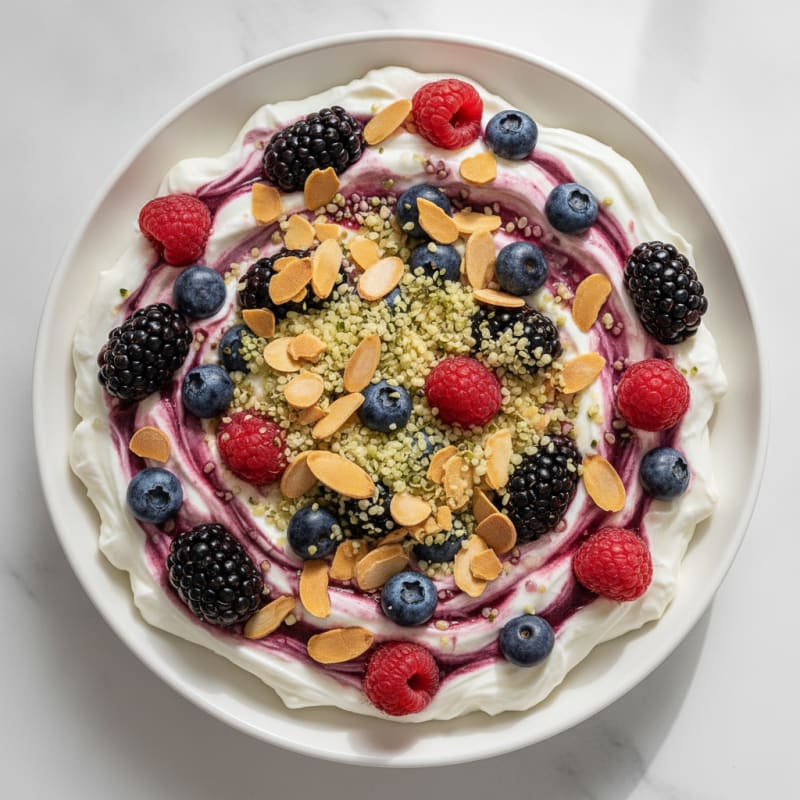 Creamy Greek Yogurt Protein Parfait with Mixed Berries