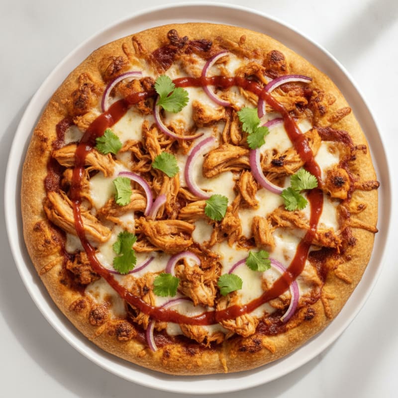 High-Protein BBQ Chicken Pizza