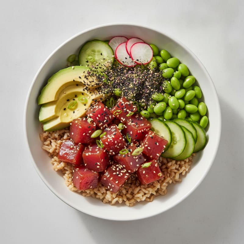 Hawaiian Ahi Tuna Poke Bowl