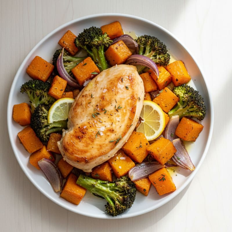 Roasted Chicken and Squash Medley
