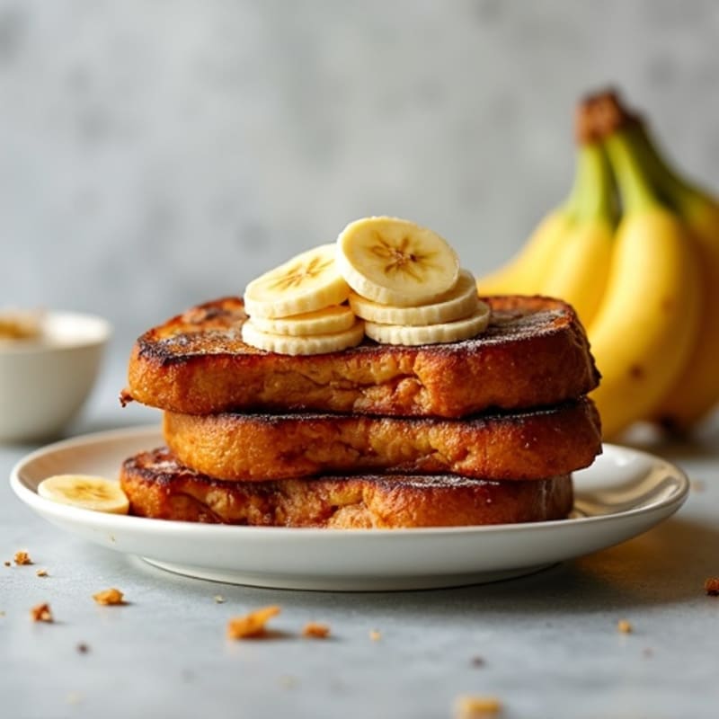 Protein-Packed Caramelized Banana French Toast
