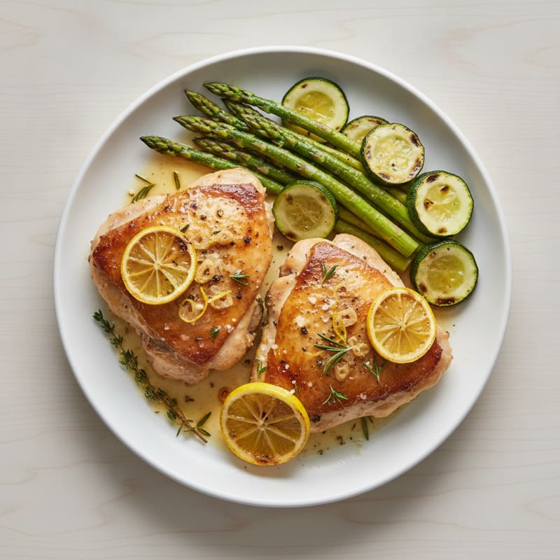 Lemon-Herb Roasted Chicken Thighs