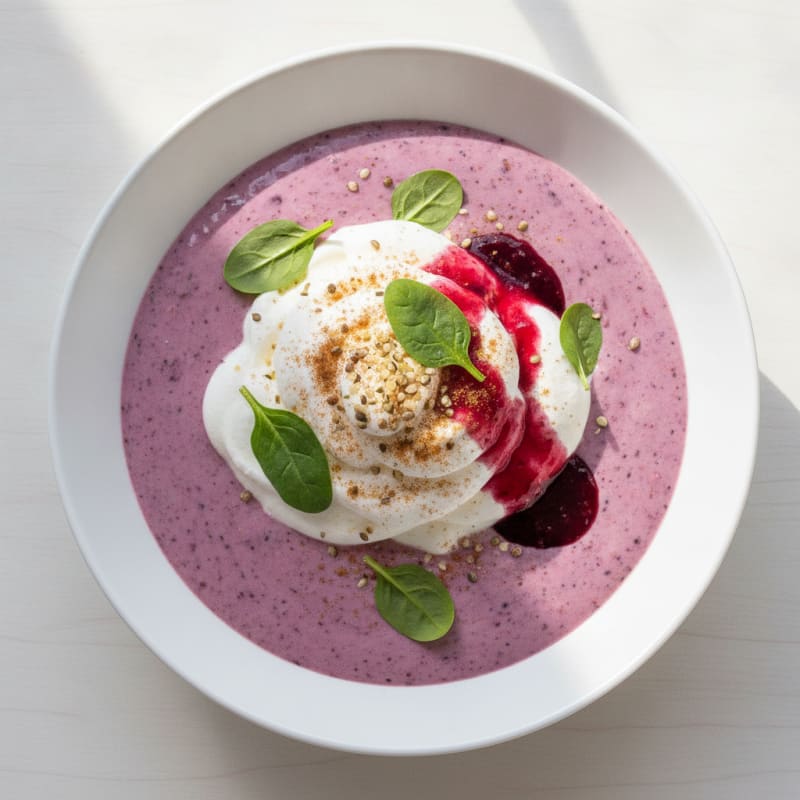 Berry Aquafaba Protein Smoothie