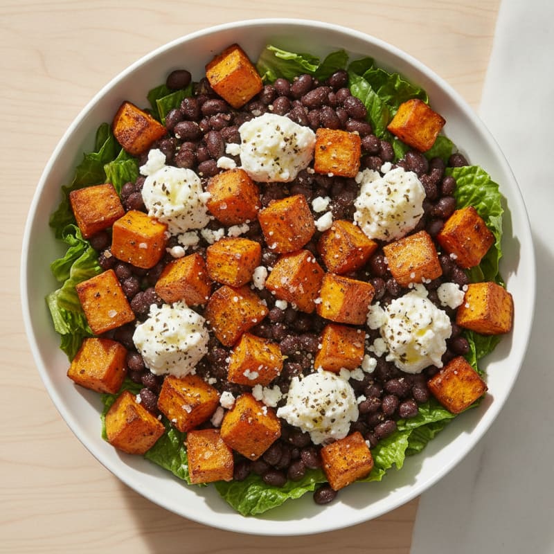 Roasted Sweet Potato Black Bean Bowl