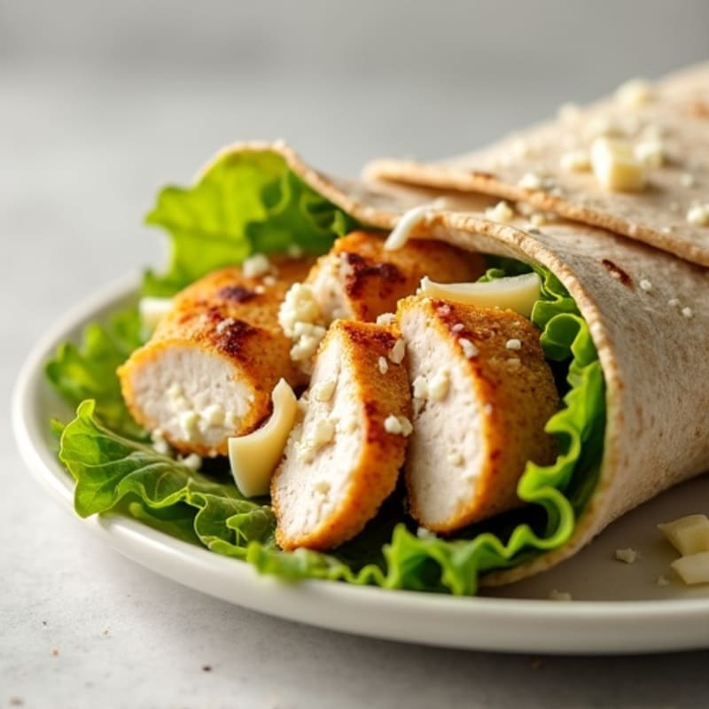 Creamy Grilled Chicken Caesar Wrap