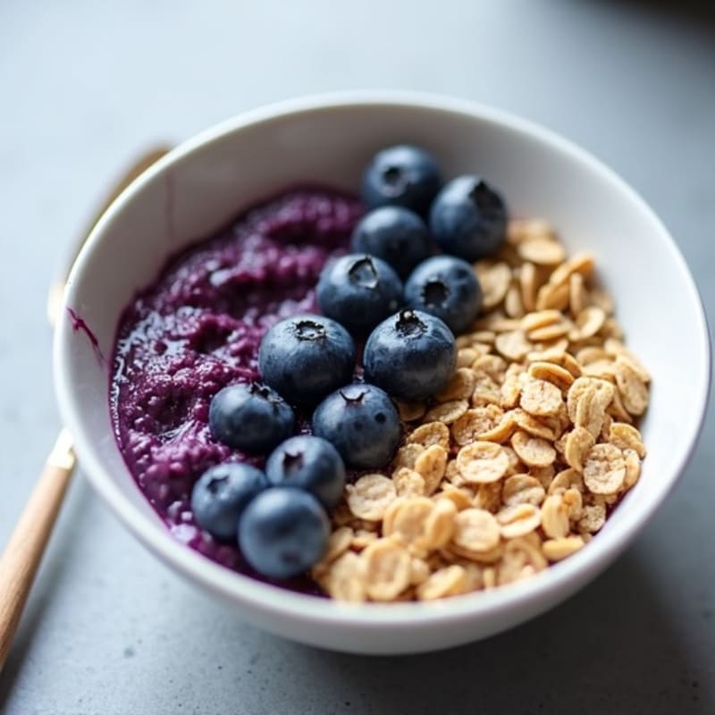 Protein-Packed Blueberry Oatmeal Bowl