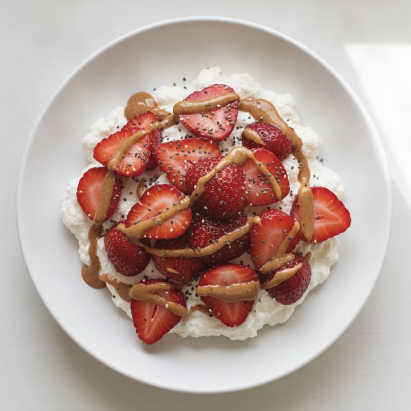 Silky Greek Yogurt Protein Mousse with Fresh Berries
