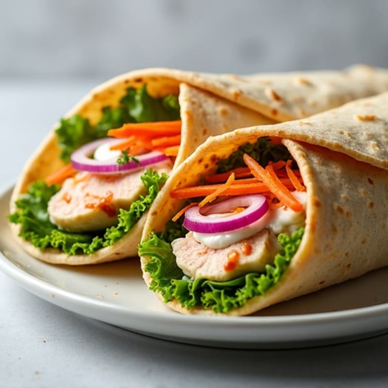 Fresh Spicy Tuna Wraps