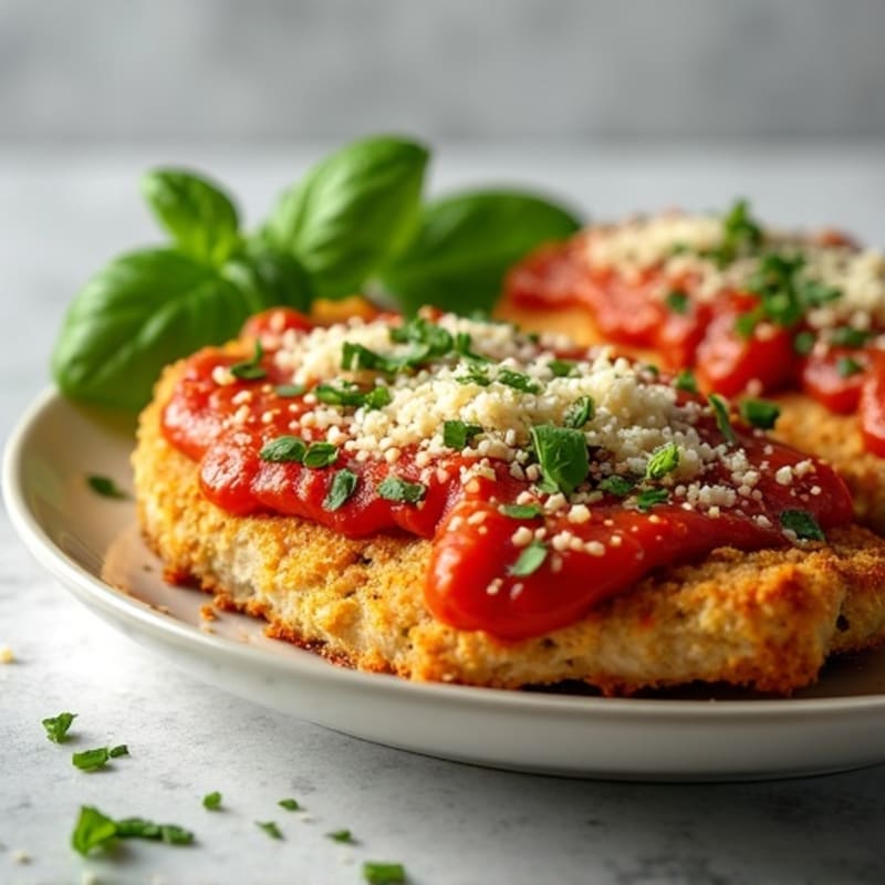 Crispy Baked Chicken Parmesan with Fresh Herbs