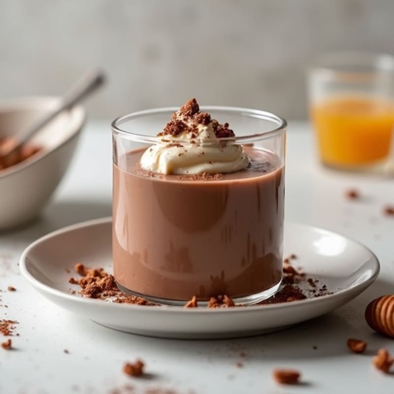 Silky Chocolate Protein Pudding with Greek Yogurt