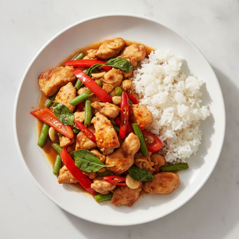 Thai Chili Chicken and Basil Stir-Fry