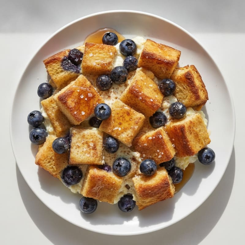 Blueberry Baked French Toast Casserole