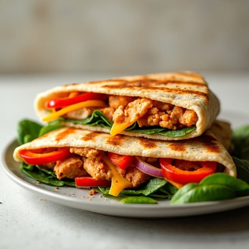 Smoky BBQ Chicken and Veggie Quesadilla