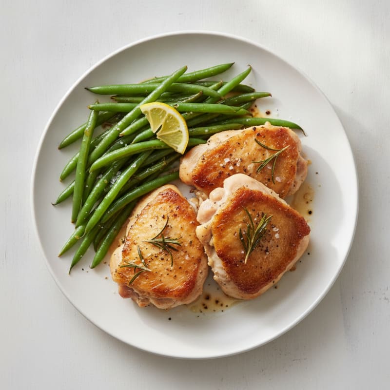 Garlic Herb Roasted Chicken Thighs