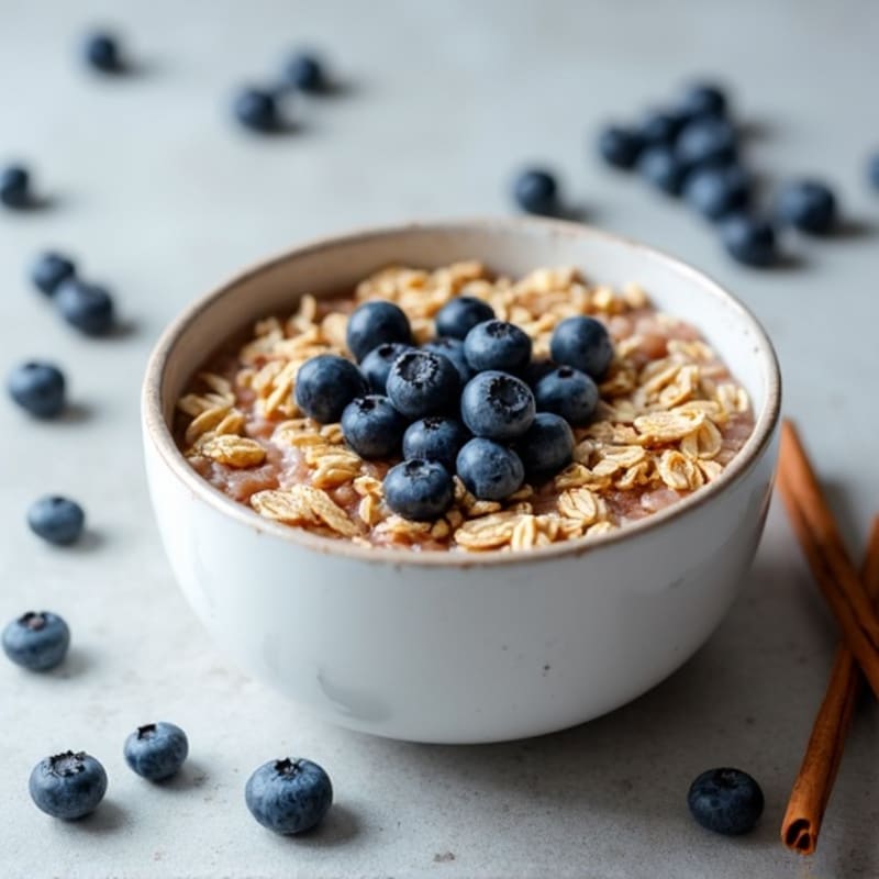 Protein-Packed Blueberry Oatmeal Bowl