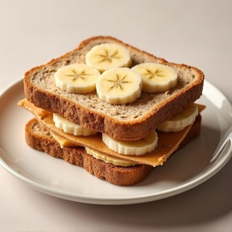 Protein-Packed Almond Butter Banana Sandwich