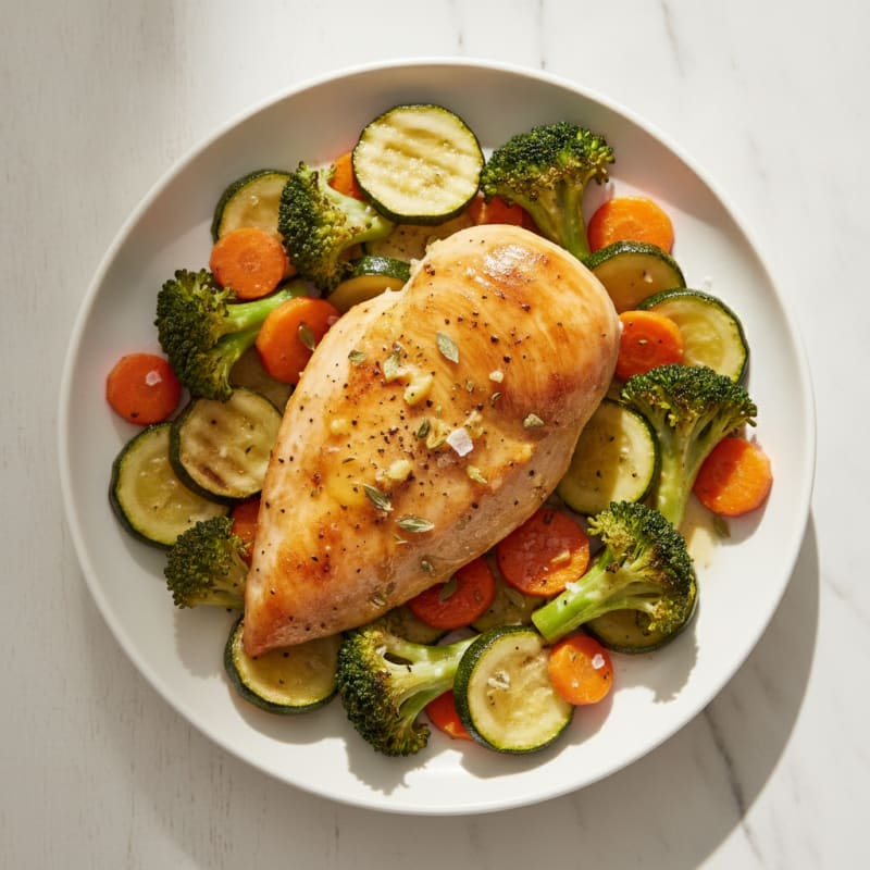 Lemon Herb Roasted Chicken with Vegetables