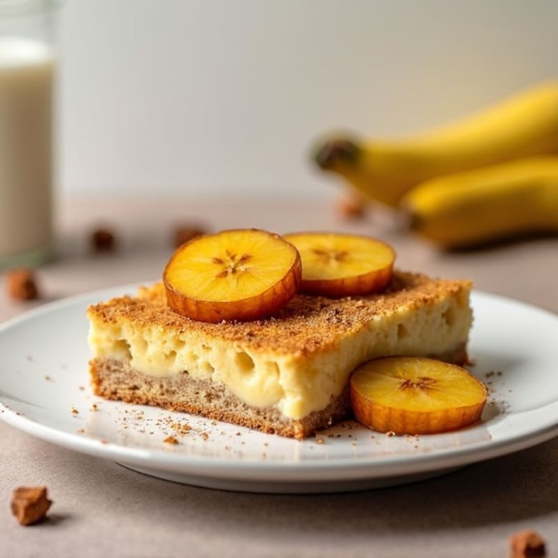Protein Bread Pudding with Plantain