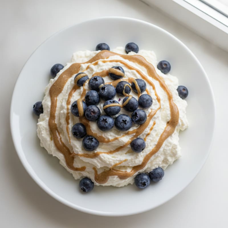 Silky Greek Yogurt Protein Mousse with Berries