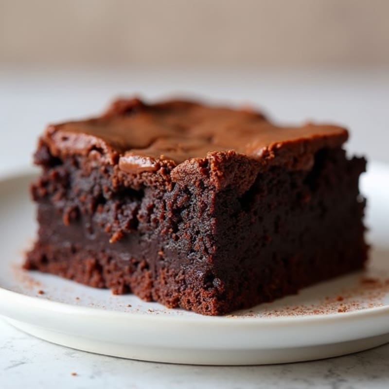 Black Bean Fudgy Dark Chocolate Brownies