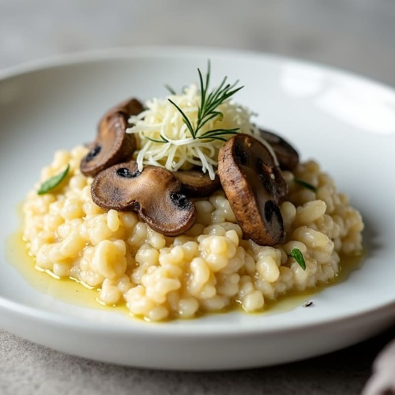 Creamy Wild Mushroom Cauliflower Risotto
