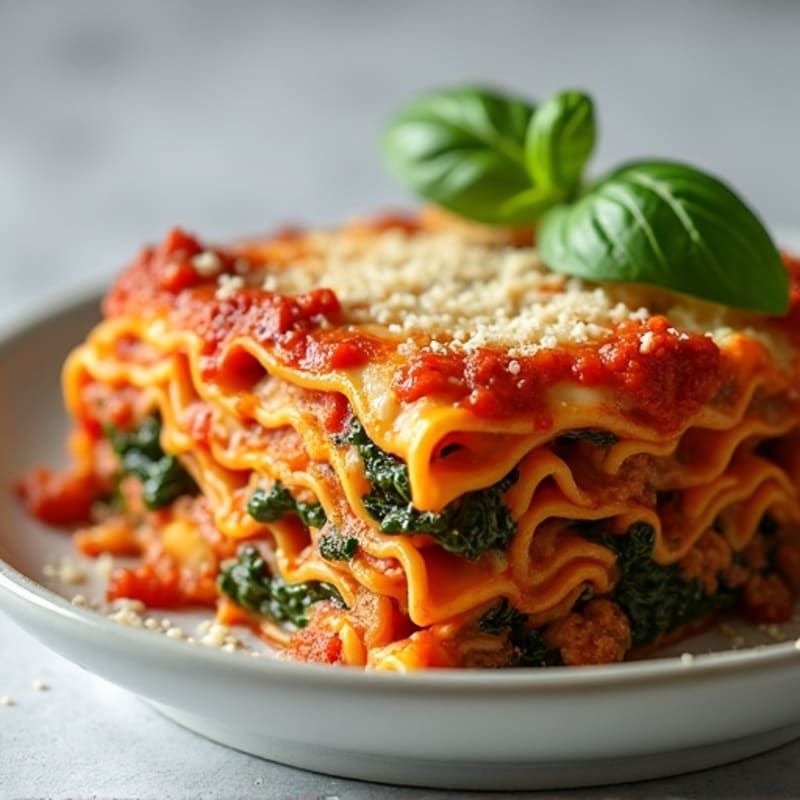 Hearty Lean Ground Beef and Ricotta Lasagna Bake