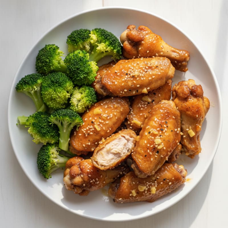 Honey-Garlic Glazed Chicken Wings
