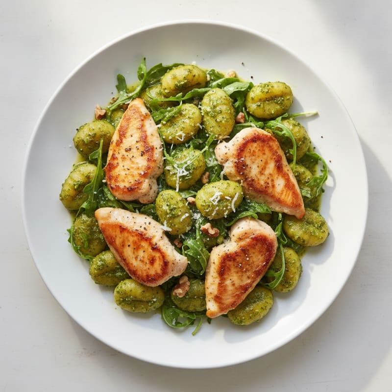 Gnocchi with Arugula Pesto