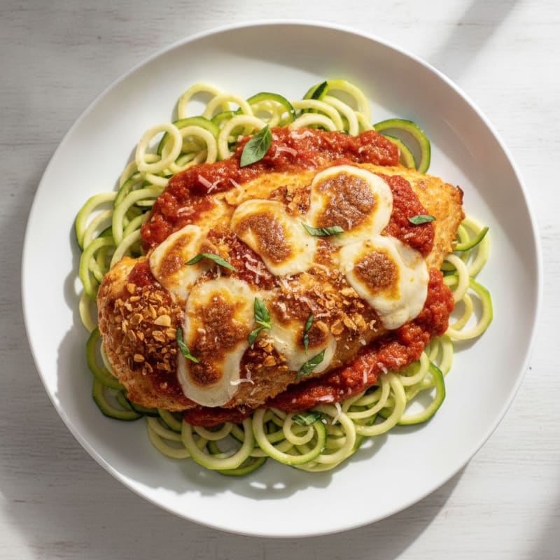 Crispy Chicken Parmesan with Marinara