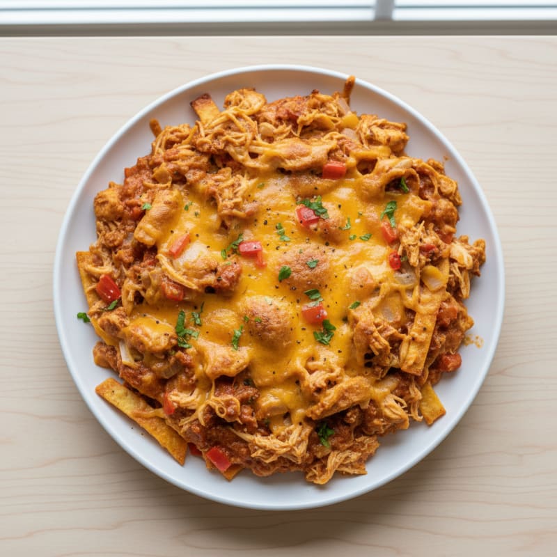 Creamy Chicken Enchilada Bake