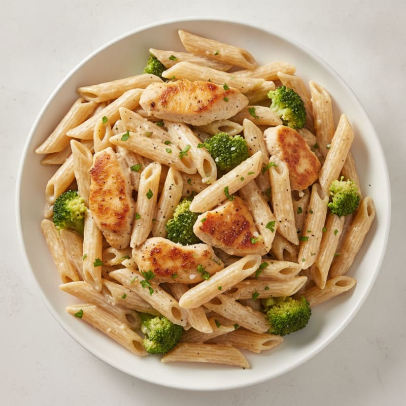 Garlic Parmesan Chicken Alfredo Pasta