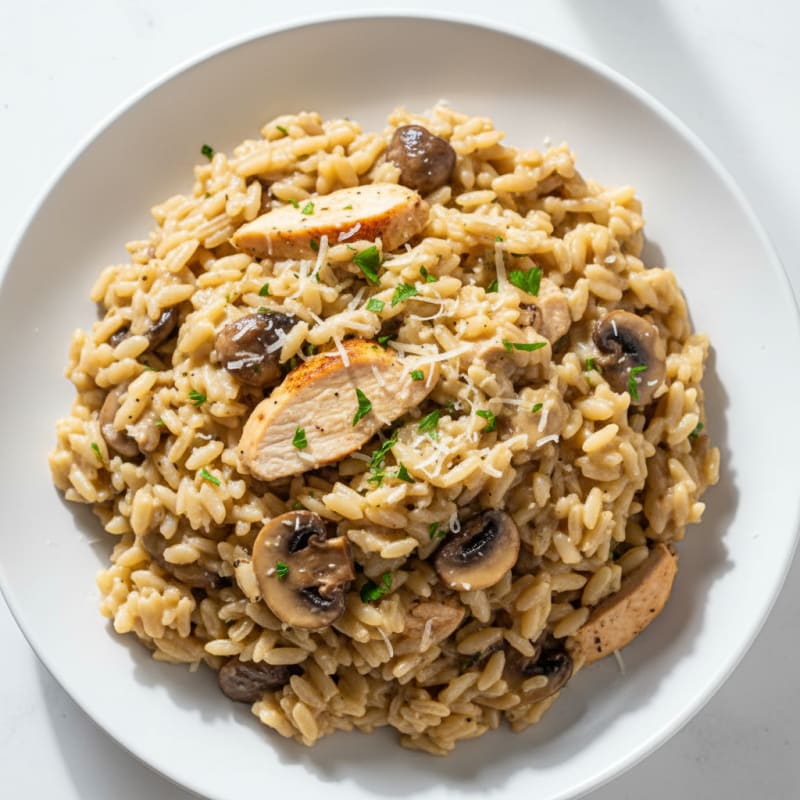 Creamy Parmesan Mushroom Risotto