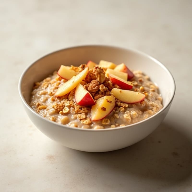 Cinnamon Apple Protein Oatmeal Bowl