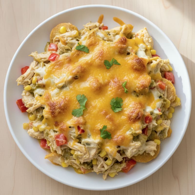 Creamy Chicken Enchilada Bake