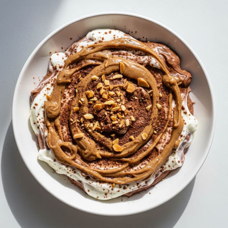 Silky Greek Yogurt Protein Pudding with Almond Butter