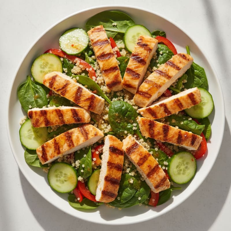 Grilled Chicken and Quinoa Salad with Citrus Vinaigrette