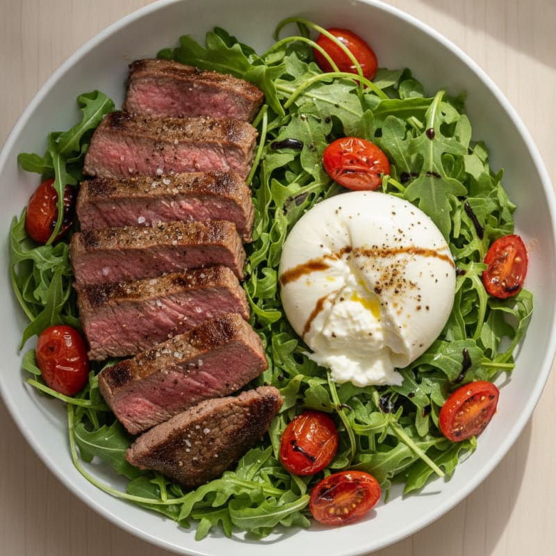 Seared Steak & Burrata Salad Bowl