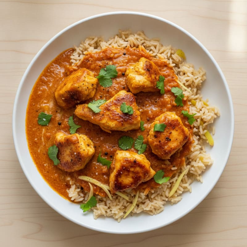 Spiced Butter Chicken with Basmati Rice