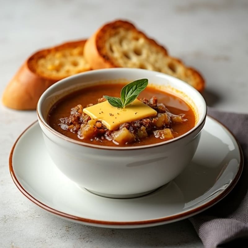 Lightened-Up French Onion Soup with Gruyere Toasts