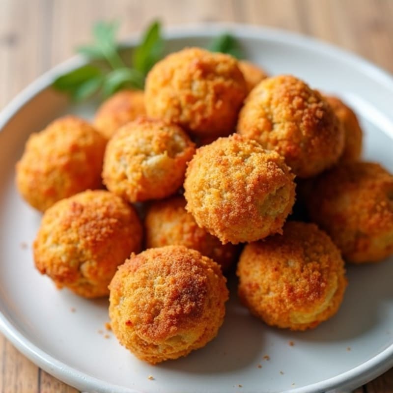Crispy Cornmeal Chicken Sausage Bites