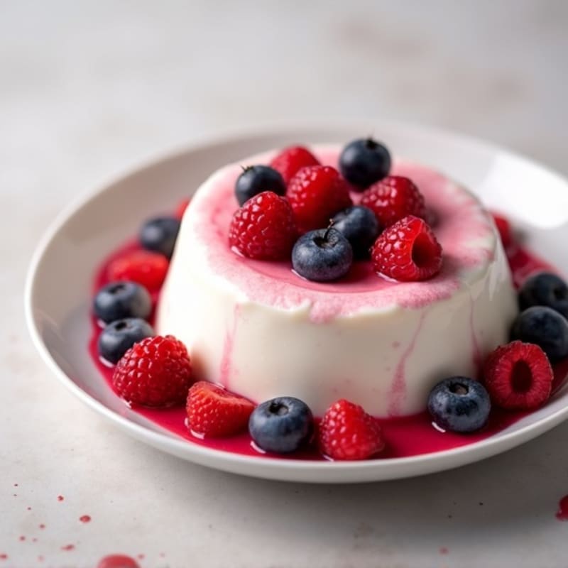 Silky Greek Yogurt Protein Pudding with Berries