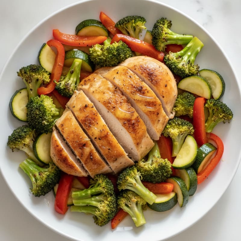 Lemon Herb Roasted Chicken and Veggies