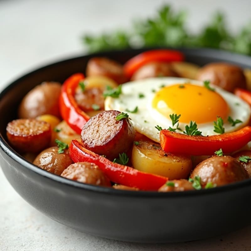 Healthy Roasted Sausage and Potato Casserole
