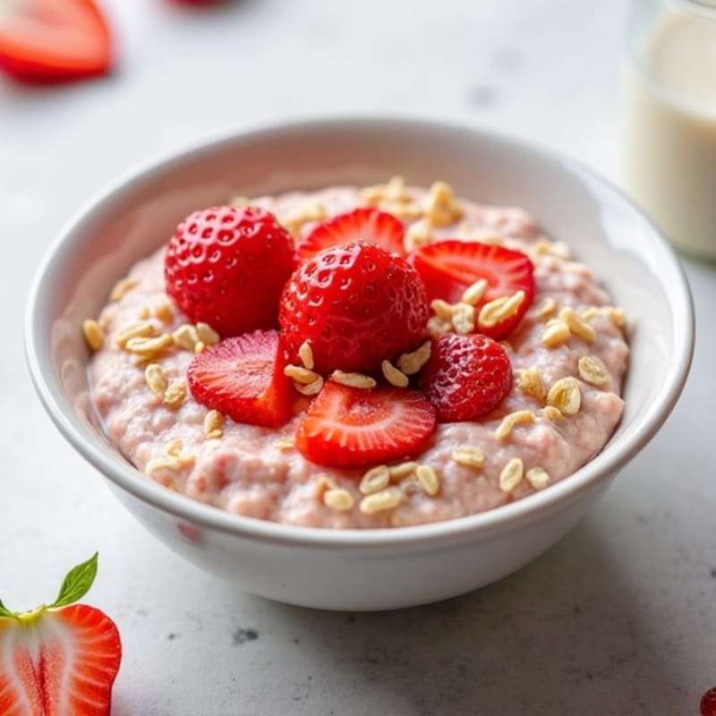 Creamy Strawberry Overnight Oats