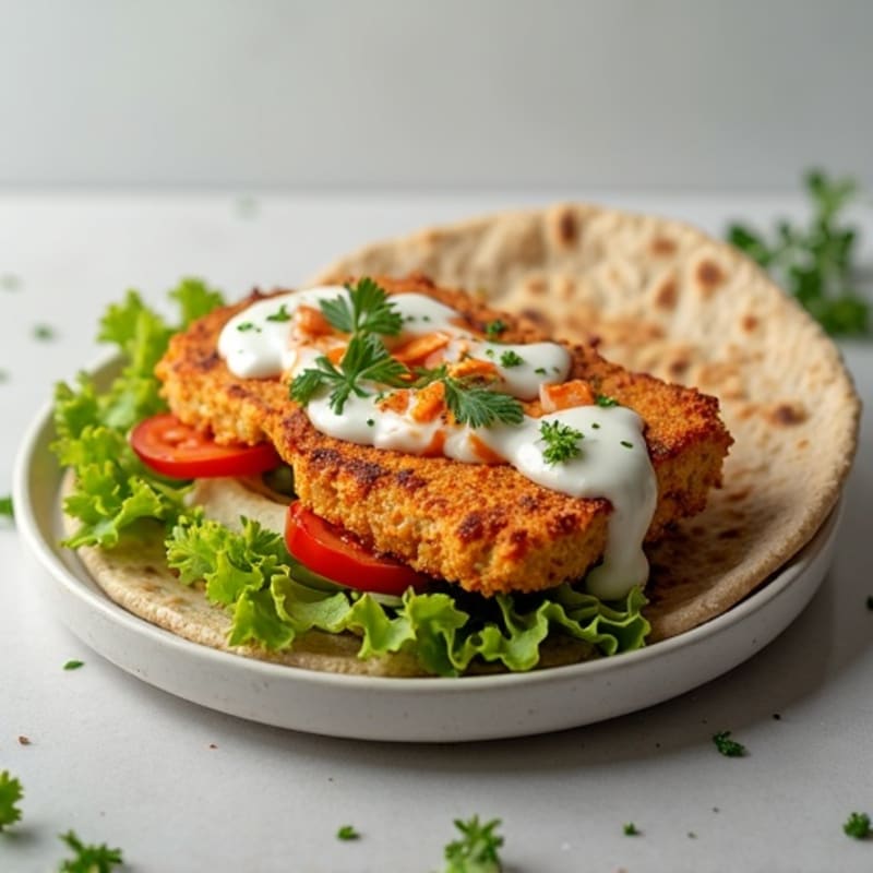 Crispy Buffalo Chicken Wrap with Fresh Veggies